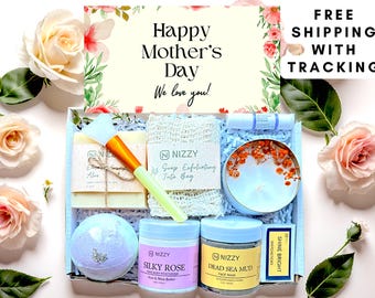 Mother's Day Spa Gift Basket, Gift For Mom, Mother's Day Gift Box, Self Care Gift Box for Women, Daughter to Mother Gift, Spa Box for Her