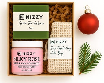 Holiday Spa Gift Set for Her, Christmas Pamper Hamper, Skincare Box, Gifts Under 25