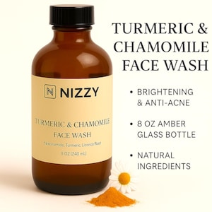 Turmeric Chamomile Face Wash: Brightening, Sensitive Skin Cleanser