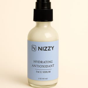 Hydrating Antioxidant Face Serum – Vitamin A, C, B3, CoQ10, DMAE – Anti-Aging Moisturizer for Glowing Skin – Vegan & Natural Skincare