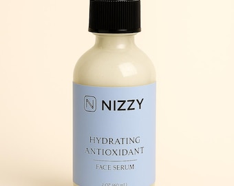 Hydrating Antioxidant Face Serum – Vitamin A, C, B3, CoQ10, DMAE – Anti-Aging Moisturizer for Glowing Skin – Vegan & Natural Skincare
