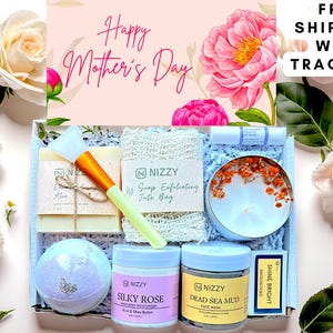 Mother’s Day Spa Gift Box – Pamper Kit for Mom, Birthday Gift for Her, Relaxation Self-Care Set, Spa Gift Basket for Women