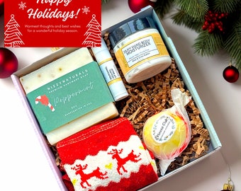 BULK Christmas Gifts for Coworkers Women, Christmas Gift for Employees, Holiday Gifts for Co-Workers, Spa Gift Basket
