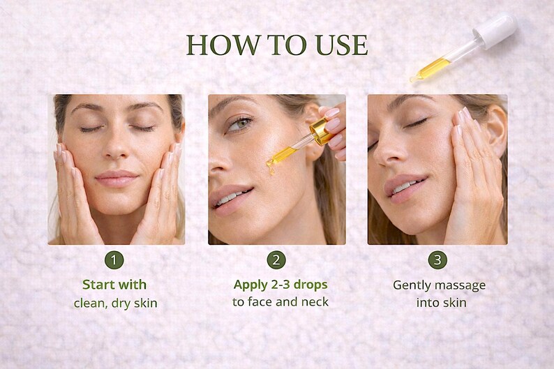 Vitamin C Face Serum with CoQ10 & Squalane – Lightweight Antioxidant Facial Oil, Vegan Glow Serum image 6
