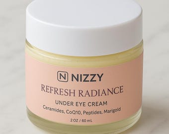 Under Eye Cream with Peptides, Caffeine Ceramides, Brightening Eye Treatment with Vit C, Turmeric, Moisturizer for Dry Skin, Fragrance Free