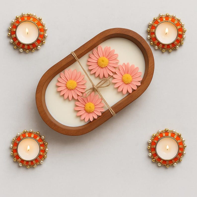 Elephant Tealight Holder: Diwali Decoration, Wedding Decor, Ships from US Gift Box #4