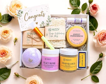 New Mom Spa Gift Box: Postpartum Pampering, Natural Vegan Skincare