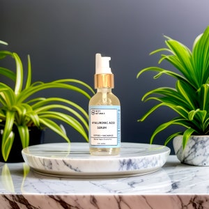 HYALURONIC ACID Pure Face Serum - Hydrate and Plump Wrinkles Fine Lines - Anti Aging Serum - #1 Wrinkle Filler By DERMATOLOGISTS - Vegan