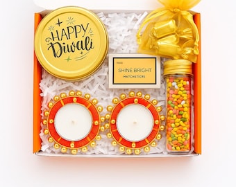 Diwali Gift Hamper: Diyas, Ganesha, Soy Candle, Festive Box