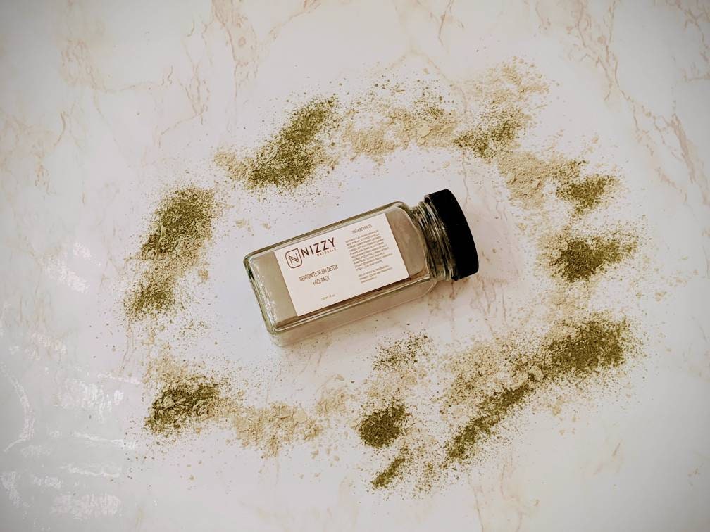 Acne Face Mask Natural Face Mask Bentonite Clay Neem Face Etsy