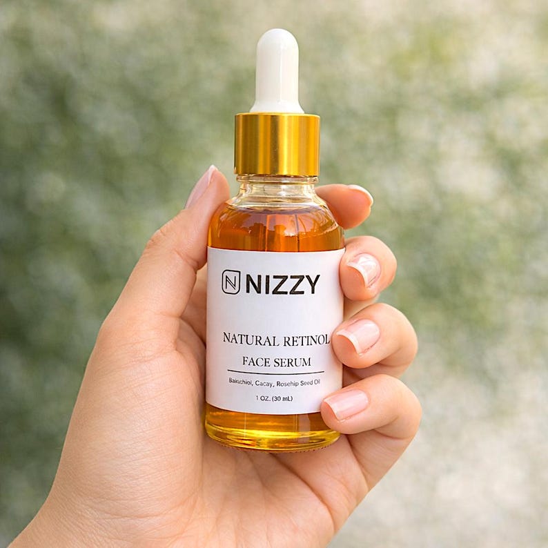 Bakuchiol Face Serum – Natural Retinol Alternative | Anti-Aging Night Serum for Sensitive Skin | Vegan Skincare image 1