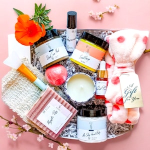 Spa Gift for her, Handmade Gift, Gift for Women, Care Package, Pamper Box For Her,  Relaxation Gift for Women, Unique Gift Box, Bath Set
