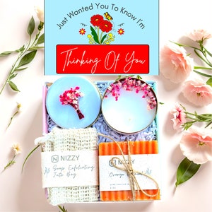 Thinking of You Gift Box: Soy Candle, Soap & Jute Saver
