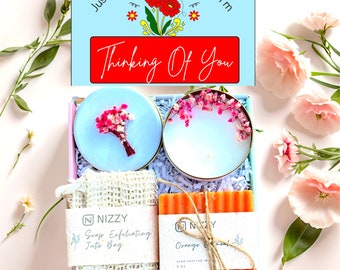 Thinking of you Gift Box for Women, Sending Hugs Self Care Package, Sympathy Care Package for Her, Sorry For your Loss Gift Basket