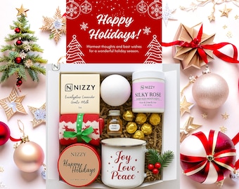 Christmas Gift for Her, Secret Santa Gift Box, White Elephant Gift, Care Package for Her, Gift for Coworker, Holiday Appreciation Gifts