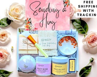 Self Care Box, Sending a Hug, Spa Gift Basket, Hug in a Box, Care Package for Her, Thinking of You Gift, Get Well Soon Box, Sympathy Gift