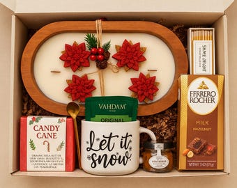 Corporate Gift Boxes, Employee Appreciation Set, Holiday Candle Present, White Elephant Hampers, Secret Santa