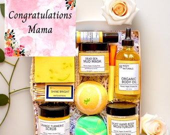 New Mom Gift Set, Postpartum Self-Care Spa Gift Box, Pamper Gift Box New Mom, Relax and Rejuvenate