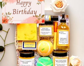 Birthday Gift Box, Happy Birthday Ideas, Birthday Present for Best Friend, Spa Gift Basket, Birthday Basket