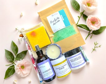 Spa Gift Set for Her, Gift for Her, Spa Kit for Women, Spa Gift Basket, Relaxation Gift, Care Package for Her, Unique Gift Box, Vegan