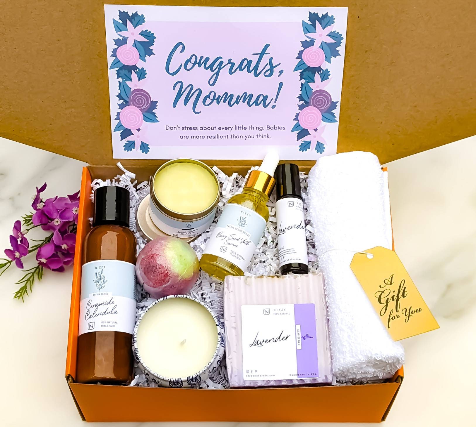 NEW MOM CARE Package New Mom Gift Box for Friend Pregnancy Etsy