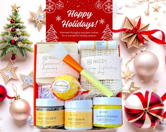 Christmas Gift Box for Nurses, Holiday Spa Set, Relaxation Hamper for Her, Nurse Appreciation