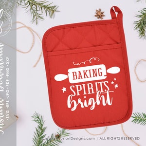 Baking Spirits Bright Digital Cut File| Christmas SVG files| Cricut, silhouette and sublimation files
