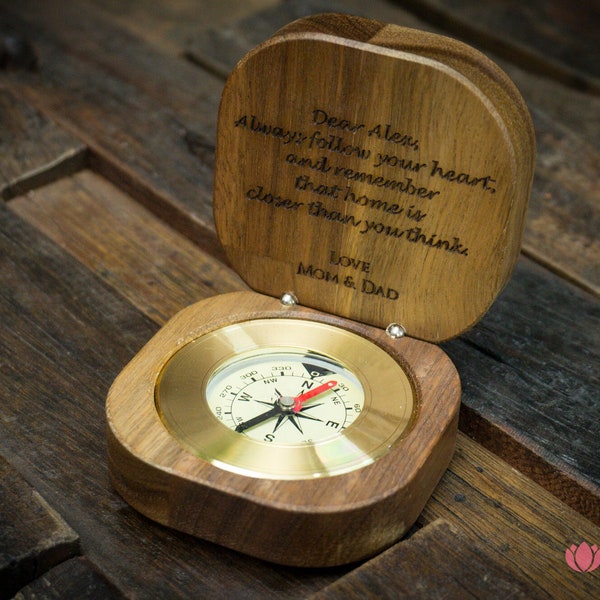 Unique Corporate Gift - Custom Engraved Compass