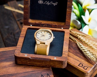 El mejor reloj de madera grabado para hombre: un reloj de primera calidad