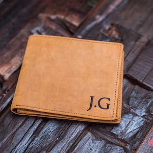 light brown leather mens wallet
