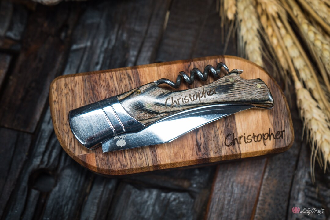 Pocket Knife, Bottle Opener, and Corkscrew All in One the Perfect Trio