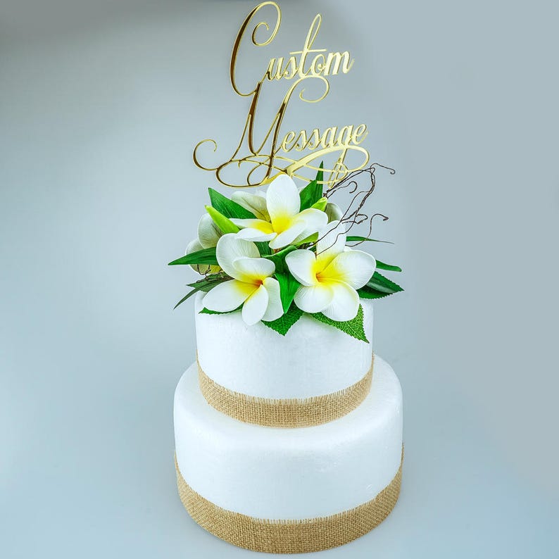 Personalised Wedding Cake Topper Mr & Mrs Surname Custom Made Decoration image 2