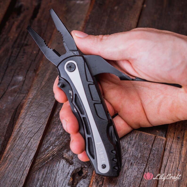 Multi Tool Engraved Leatherman Style Pocket Knife for Fathers Etsy