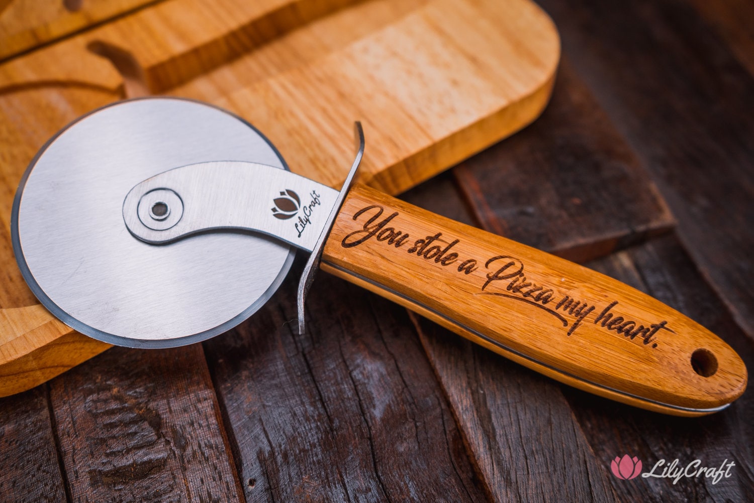 Pizza Cutter Premium Quality Engraved Pizza Wheel With Etsy