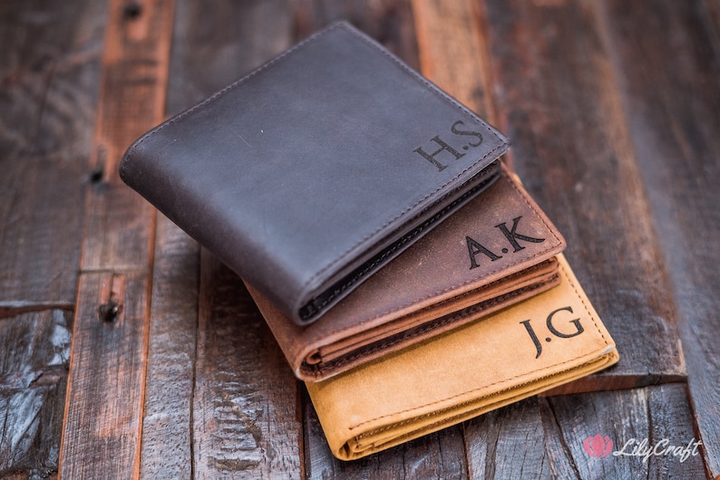 monogram leather wallets dark brown wallet, brown wallet, tan wallet