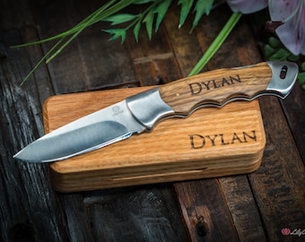 Precision Folding Knife - Zebra Wood Elegance