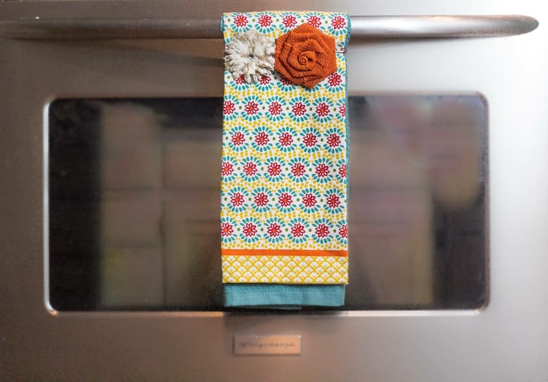 several colors to choose from Burlap Rose Accessories for Towel Keeper