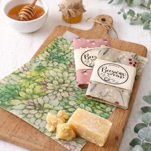 20 Beeswax Wraps 8x10 reusable eco friendly food covers. Similar to Bee's Wrap.