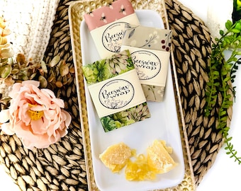 Reusable Beeswax Food Wraps (8x10), Eco-Friendly Covers, Bulk Set of 10
