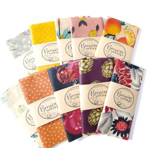 40 Beeswax Wraps 12x12 reusable eco friendly food covers. Wholesale