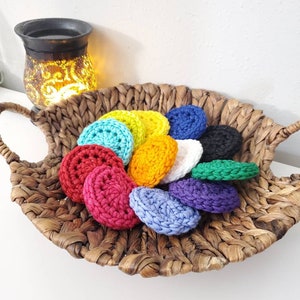 Nylon kitchen Scrubbers. Scratch Safe Hand Crocheted from &quot;Srub it&quot; yarn | 4 dish scrubbies included