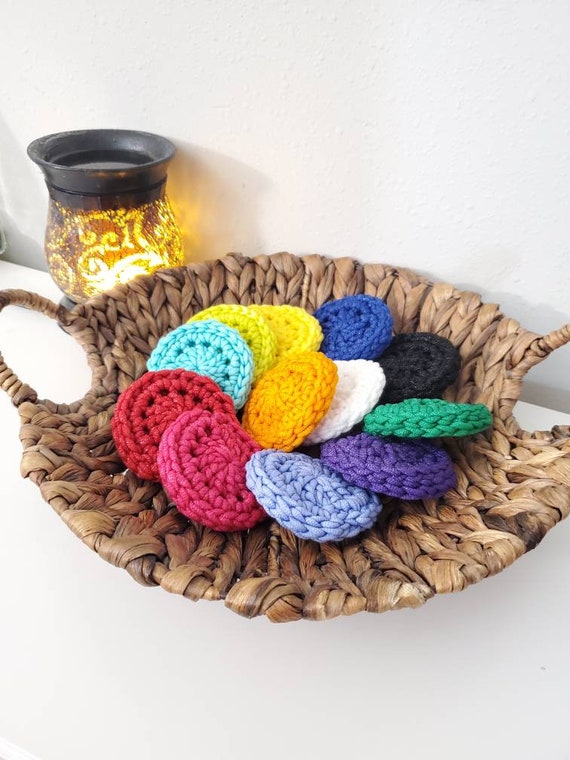 Set of 4 Pot Scrubbers. Hand Crocheted from Srub it yarn dish scrubbies