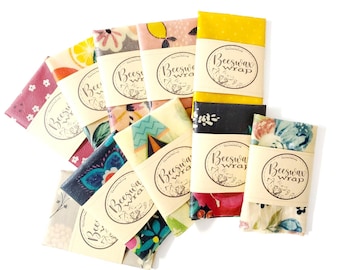 Bulk 8x10 Beeswax Wraps: Eco-Friendly Food Covers, Wholesale, 100 Count