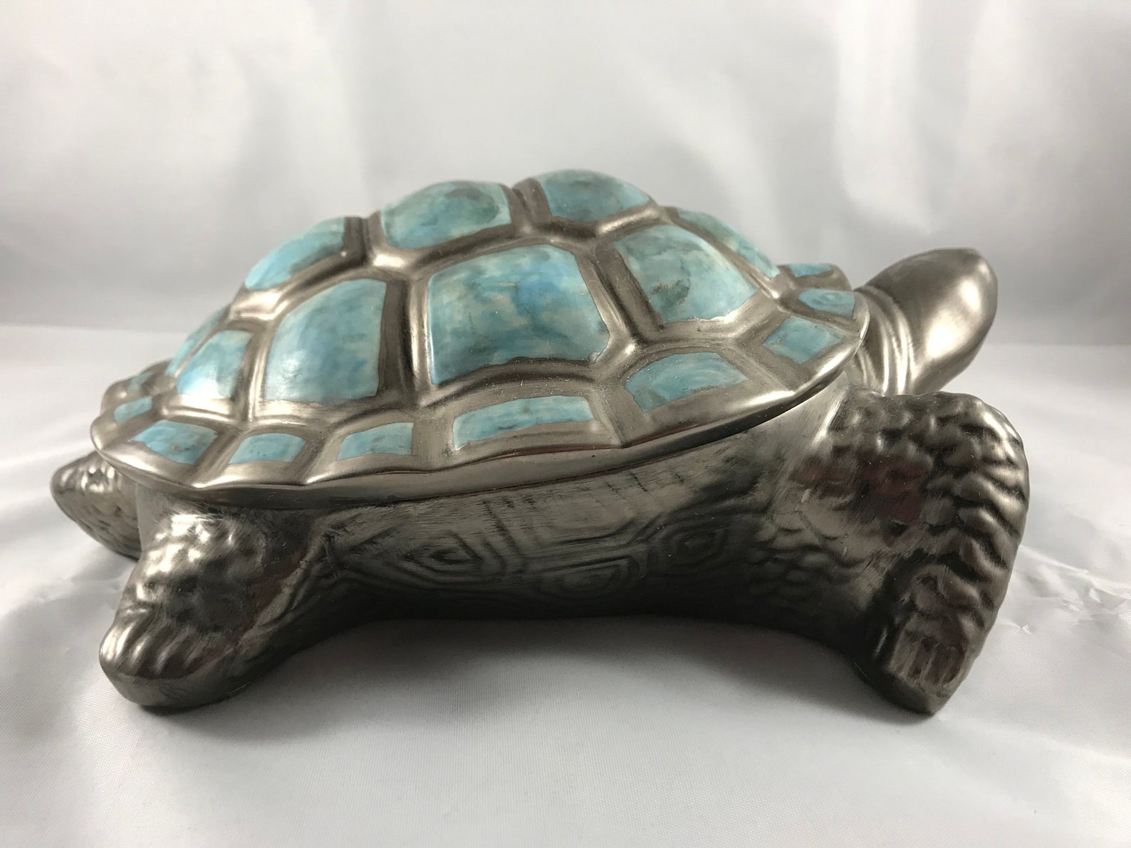 Vintage Ceramic Turtle Candy Dish/Trinket Box from 1970s Etsy
