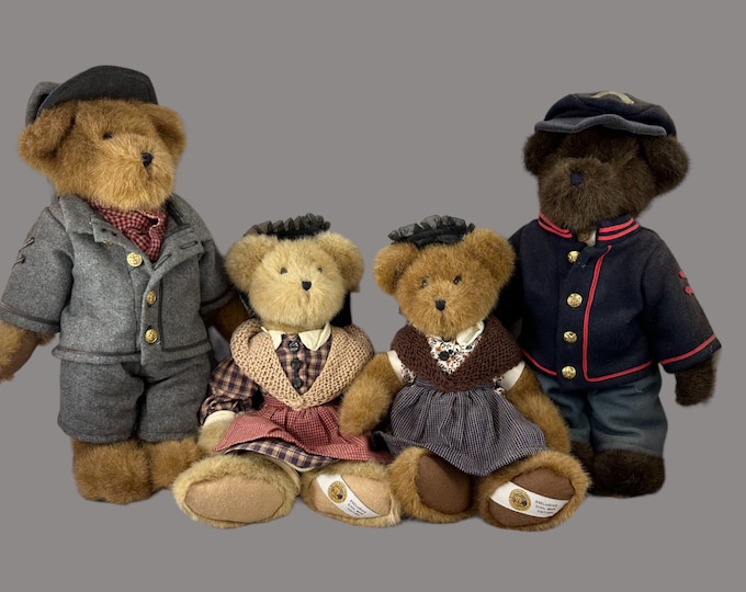 Vintage Boyds Bears Plush Civil War Edition Masons and Dixons Plush Set