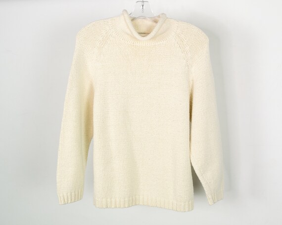 White cotton pullover sweater Clearance