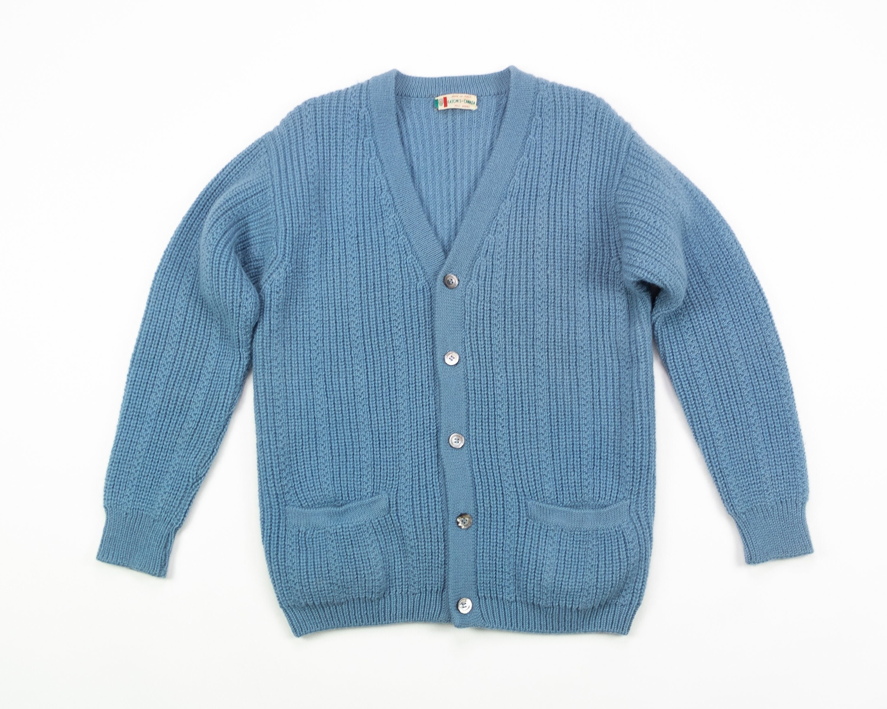 dad rib cotton blend cardigan