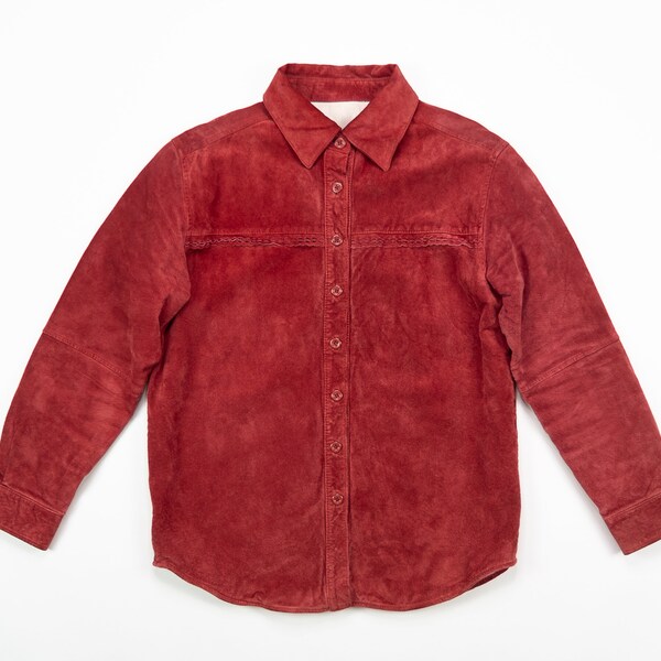 Belted Draped Suede Shirt main image 0