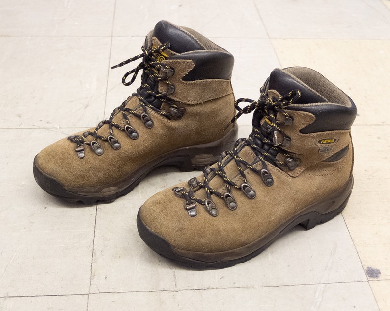 ASOLO Boots With GoreTex / Vibram Soles Hiking Trail Suede Etsy