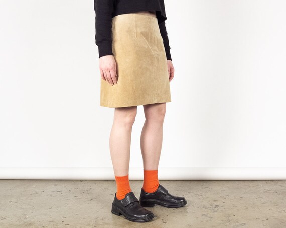 SUEDE Mini Skirt / 100% Suede Skirt / Short Ami Be